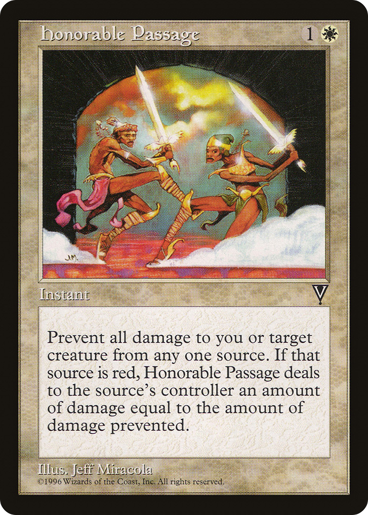 Honorable Passage (VIS-007) [Visions] MTG Single Wizards of the Coast