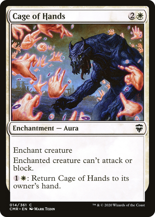 Cage of Hands (CMR-014) [Commander Legends] MTG Single Wizards of the Coast