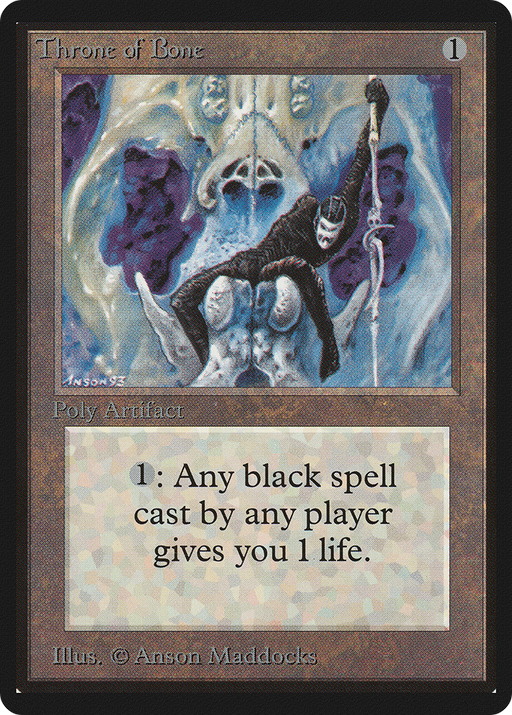 Throne of Bone (LEB-) [Oldschool] Limited Edition Beta MTG Single Wizards of the Coast