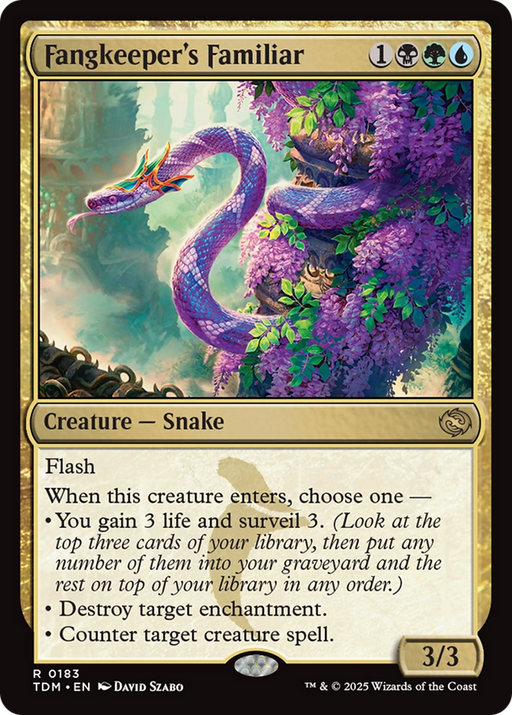 Fangkeeper's Familiar (TDM-183) [Tarkir: Dragonstorm] MTG Single Wizards of the Coast