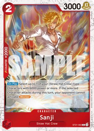 Sanji - ST21-003 (Pirate Foil) (ST21-003) [Premium Booster -The Best- Vol. 2] Foil One Piece Single Bandai
