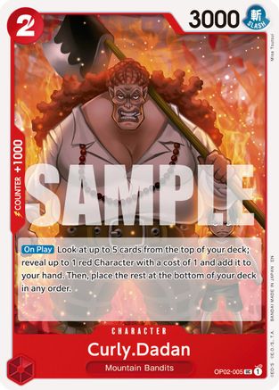 Curly.Dadan (Reprint) (OP02-005) [Premium Booster -The Best- Vol. 2] One Piece Single Bandai