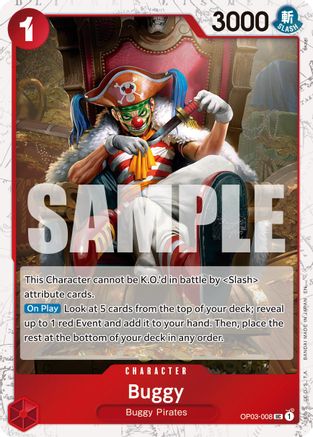 Buggy - OP03-008 (Pirate Foil) (OP03-008) [Premium Booster -The Best- Vol. 2] Foil One Piece Single Bandai