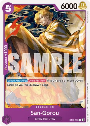 San-Gorou (Reprint) (ST18-003) [Premium Booster -The Best- Vol. 2] One Piece Single Bandai
