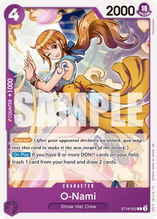 O-Nami (Reprint) (ST18-002) [Premium Booster -The Best- Vol. 2] One Piece Single Bandai
