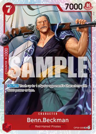 Benn.Beckman (Reprint) (OP09-009) [Premium Booster -The Best- Vol. 2] Foil One Piece Single Bandai