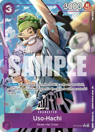 Uso-Hachi (Alternate Art) (ST18-001) [Premium Booster -The Best- Vol. 2] Foil One Piece Single Bandai