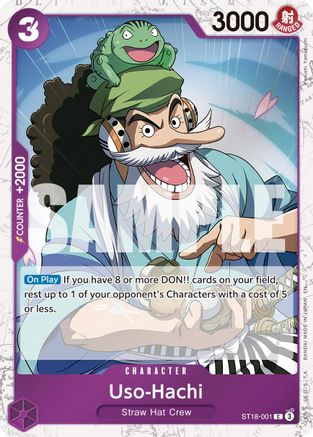 Uso-Hachi (Pirate Foil) (ST18-001) [Premium Booster -The Best- Vol. 2] Foil One Piece Single Bandai
