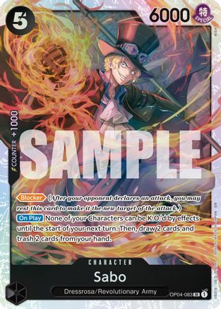 Sabo - OP04-083 (Reprint) (OP04-083) [Premium Booster -The Best- Vol. 2] Foil One Piece Single Bandai