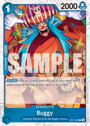 Buggy - ST17-003 (Pirate Foil) (ST17-003) [Premium Booster -The Best- Vol. 2] Foil One Piece Single Bandai