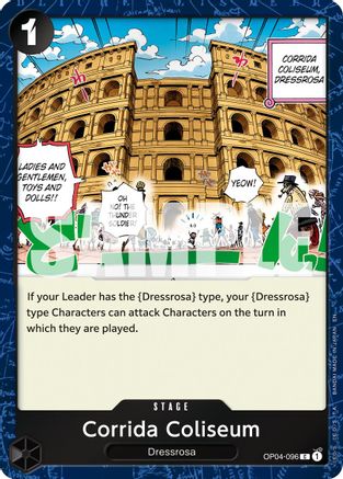 Corrida Coliseum (Pirate Foil) (OP04-096) [Premium Booster -The Best- Vol. 2] Foil One Piece Single Bandai