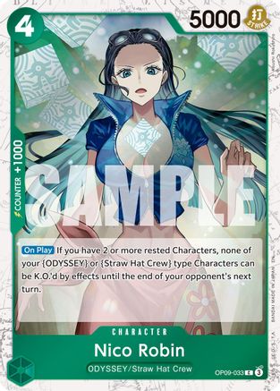 Nico Robin - OP09-033 (Pirate Foil) (OP09-033) [Premium Booster -The Best- Vol. 2] Foil One Piece Single Bandai