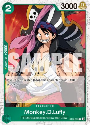 Monkey.D.Luffy - ST16-005 (Pirate Foil) (ST16-005) [Premium Booster -The Best- Vol. 2] Foil One Piece Single Bandai