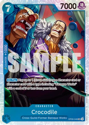 Crocodile - OP09-046 (Reprint) (OP09-046) [Premium Booster -The Best- Vol. 2] Foil One Piece Single Bandai