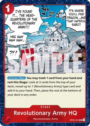 Revolutionary Army HQ (Pirate Foil) (OP05-021) [Premium Booster -The Best- Vol. 2] Foil One Piece Single Bandai
