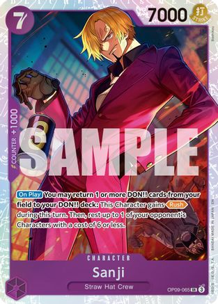 Sanji - OP09-065 (Reprint) (OP09-065) [Premium Booster -The Best- Vol. 2] Foil One Piece Single Bandai