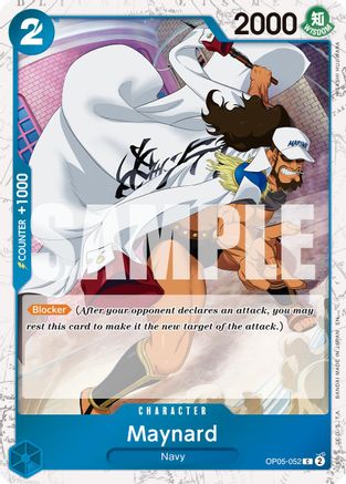 Maynard (Pirate Foil) (OP05-052) [Premium Booster -The Best- Vol. 2] Foil One Piece Single Bandai