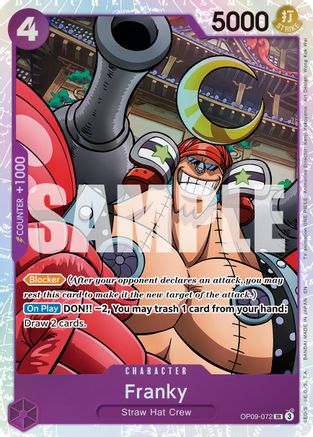 Franky - OP09-072 (Reprint) (OP09-072) [Premium Booster -The Best- Vol. 2] Foil One Piece Single Bandai