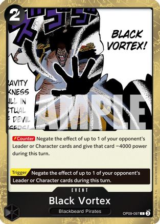 Black Vortex (Pirate Foil) (OP09-097) [Premium Booster -The Best- Vol. 2] Foil One Piece Single Bandai