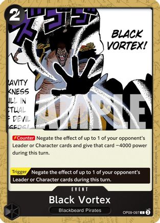 Black Vortex (Reprint) (OP09-097) [Premium Booster -The Best- Vol. 2] One Piece Single Bandai