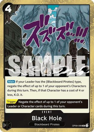 Black Hole (Pirate Foil) (OP09-098) [Premium Booster -The Best- Vol. 2] Foil One Piece Single Bandai