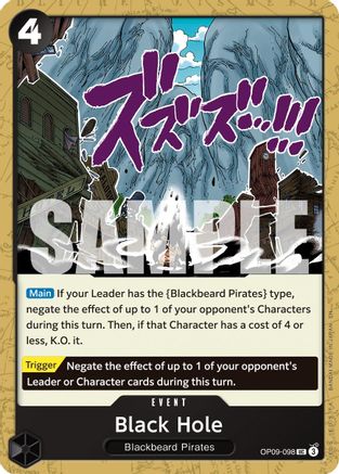 Black Hole (Reprint) (OP09-098) [Premium Booster -The Best- Vol. 2] One Piece Single Bandai