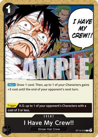 I Have My Crew!! (Reprint) (ST14-016) [Premium Booster -The Best- Vol. 2] One Piece Single Bandai