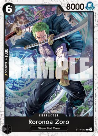 Roronoa Zoro - ST14-013 (Pirate Foil) (ST14-013) [Premium Booster -The Best- Vol. 2] Foil One Piece Single Bandai