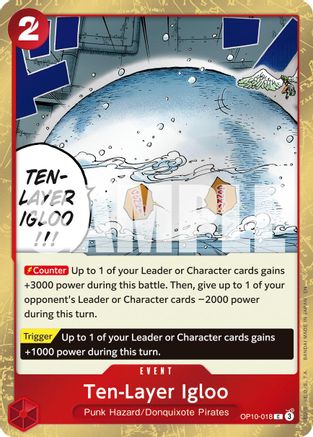 Ten-Layer Igloo (Pirate Foil) (OP10-018) [Premium Booster -The Best- Vol. 2] Foil One Piece Single Bandai
