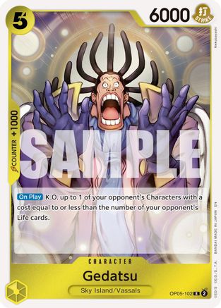 Gedatsu (Reprint) (OP05-102) [Premium Booster -The Best- Vol. 2] Foil One Piece Single Bandai