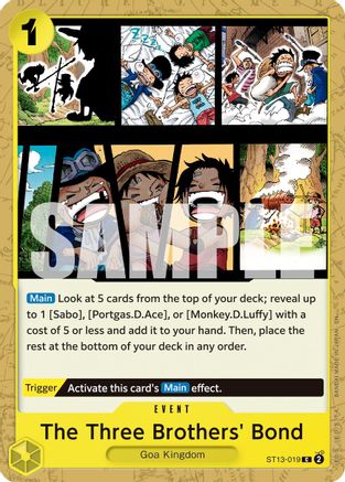 The Three Brothers' Bond (Reprint) (ST13-019) [Premium Booster -The Best- Vol. 2] One Piece Single Bandai