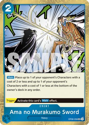Ama no Murakumo Sword (Pirate Foil) (OP06-056) [Premium Booster -The Best- Vol. 2] Foil One Piece Single Bandai