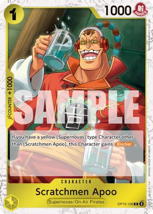 Scratchmen Apoo - OP10-108 (Pirate Foil) (OP10-108) [Premium Booster -The Best- Vol. 2] Foil One Piece Single Bandai