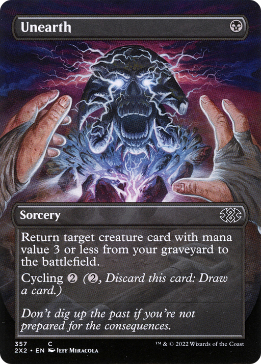 Unearth (2X2-357) [Double Masters 2022] (Borderless) MTG Single Wizards of the Coast