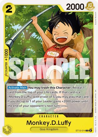 Monkey.D.Luffy - ST13-014 (Reprint) (ST13-014) [Premium Booster -The Best- Vol. 2] One Piece Single Bandai