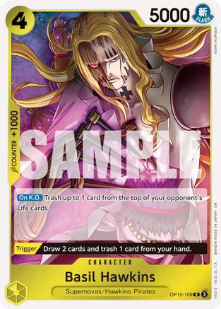 Basil Hawkins - OP10-109 (Reprint) (OP10-109) [Premium Booster -The Best- Vol. 2] Foil One Piece Single Bandai