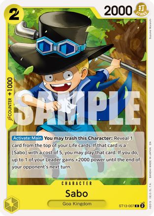 Sabo - ST13-007 (Reprint) (ST13-007) [Premium Booster -The Best- Vol. 2] One Piece Single Bandai