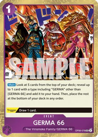 GERMA 66 (Pirate Foil) (OP06-078) [Premium Booster -The Best- Vol. 2] Foil One Piece Single Bandai