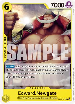 Edward.Newgate - ST13-004 (Reprint) (ST13-004) [Premium Booster -The Best- Vol. 2] One Piece Single Bandai