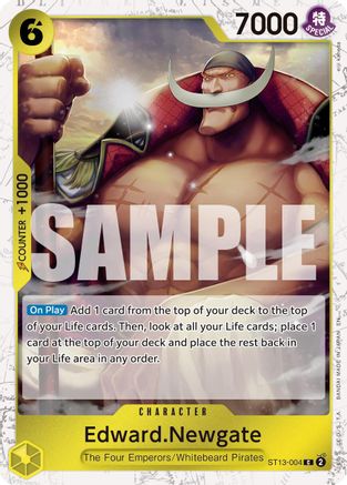 Edward.Newgate - ST13-004 (Pirate Foil) (ST13-004) [Premium Booster -The Best- Vol. 2] Foil One Piece Single Bandai