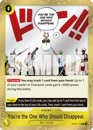 You're the One Who Should Disappear (Reprint) (OP06-115) [Premium Booster -The Best- Vol. 2] Foil One Piece Single Bandai