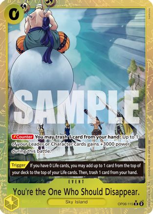 You're the One Who Should Disappear (Alternate Art) (OP06-115) [Premium Booster -The Best- Vol. 2] Foil One Piece Single Bandai