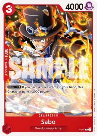 Sabo - P-044 (Reprint) (P-044) [Premium Booster -The Best- Vol. 2] One Piece Single Bandai