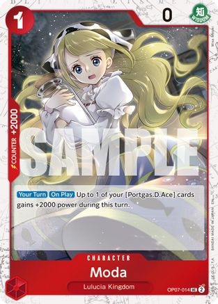 Moda (Pirate Foil) (OP07-014) [Premium Booster -The Best- Vol. 2] Foil One Piece Single Bandai
