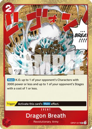 Dragon Breath (Pirate Foil) (OP07-017) [Premium Booster -The Best- Vol. 2] Foil One Piece Single Bandai