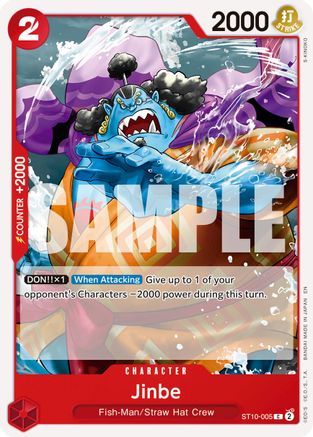 Jinbe - ST10-005 (Reprint) (ST10-005) [Premium Booster -The Best- Vol. 2] One Piece Single Bandai