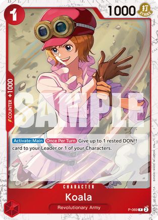 Koala (Pirate Foil) (P-069) [Premium Booster -The Best- Vol. 2] Foil One Piece Single Bandai
