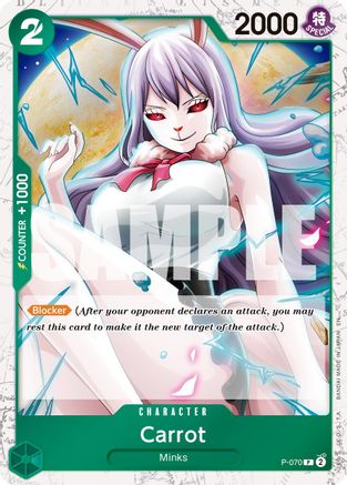 Carrot - P-070 (Pirate Foil) (P-070) [Premium Booster -The Best- Vol. 2] Foil One Piece Single Bandai