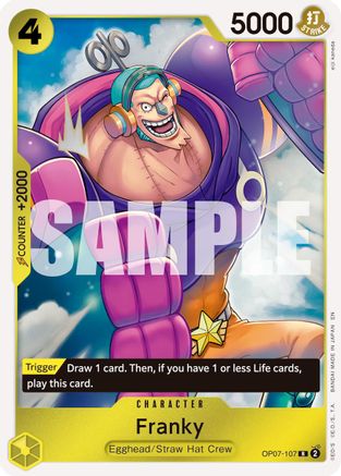 Franky - OP07-107 (Reprint) (OP07-107) [Premium Booster -The Best- Vol. 2] Foil One Piece Single Bandai