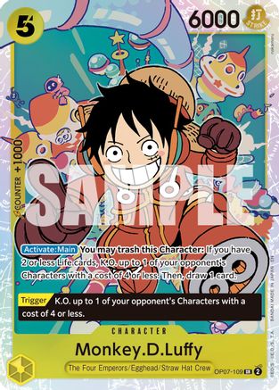 Monkey.D.Luffy - OP07-109 (Reprint) (OP07-109) [Premium Booster -The Best- Vol. 2] Foil One Piece Single Bandai
